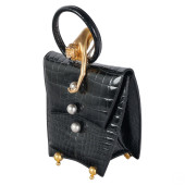 LEE WOLFE DESIGNER BLACK ALLIG