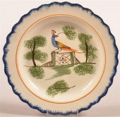 LEEDS BLUE FEATHER PEAFOWL PAT