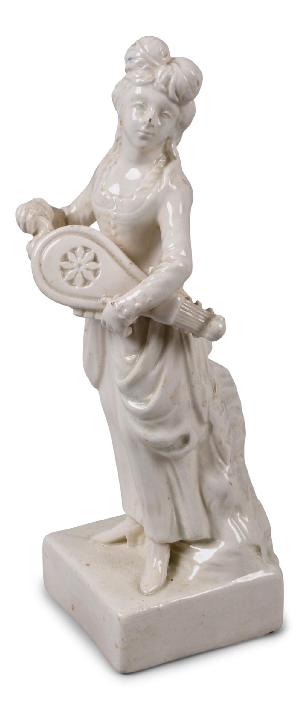LEEDS CREAMWARE FIGURE OF A