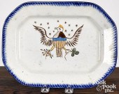 LEEDS FEATHER EDGE PLATTER, 19