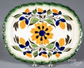 LEEDS FEATHER EDGE PLATTER, 19