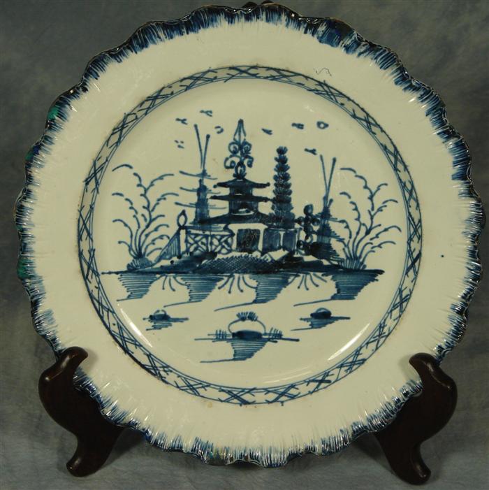 Leeds pearlware blue featheredge