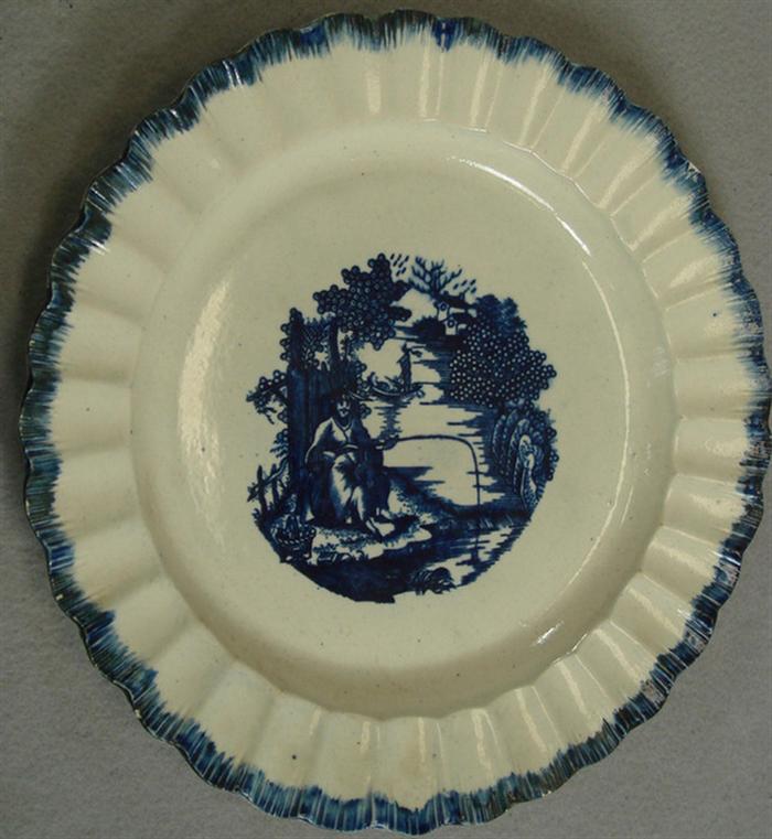 Leeds pearlware blue featheredge