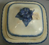 Leeds pearlware blue feathered