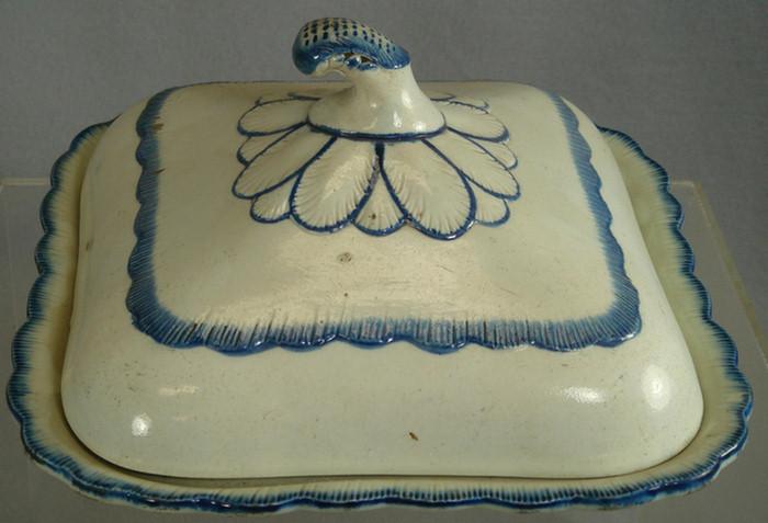 Leeds pearlware blue featheredge