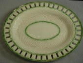Leeds pearlware green feathere