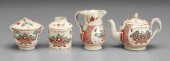 Leedsware tea set, creamware d