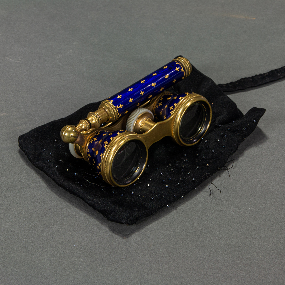 LEFILS PARIS COBALT BLUE ENAMELED
