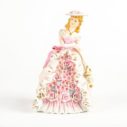 LEFTON CHINA FIGURINE, LADE IN PINK