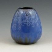 Leftwich Pottery blue crystall