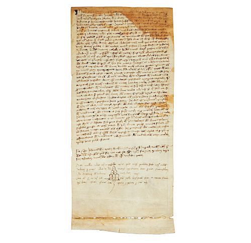 LEGAL DOCUMENT ON VELLUM DATED