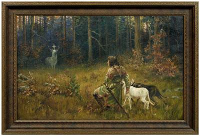 Legend of St. Hubert painting, a
