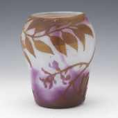 LEGRAS CAMEO CUT GLASS WISTERI