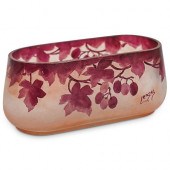 LEGRAS CAMEO GLASS BOWLDESCRIP