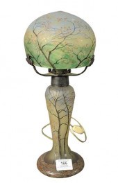 LEGRAS CAMEO GLASS TABLE LAMP,