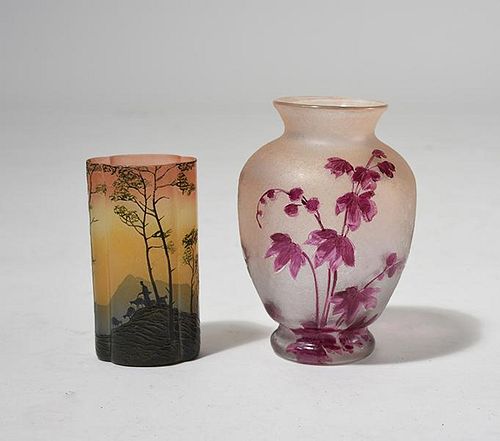 LEGRAS VASESTwo Cameo glass