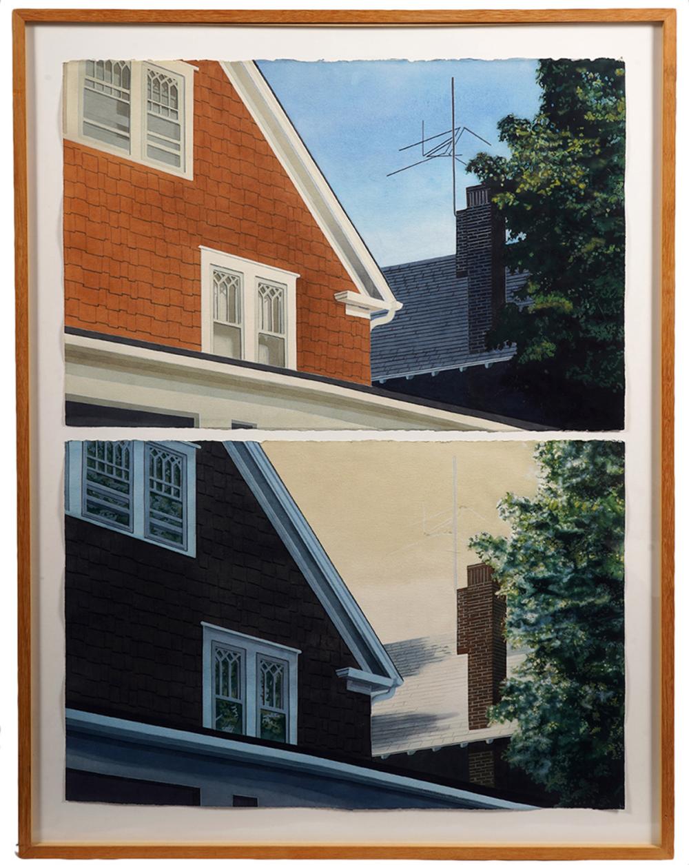 LEIGH BEHNKE 'ROOFTOPS' W/C