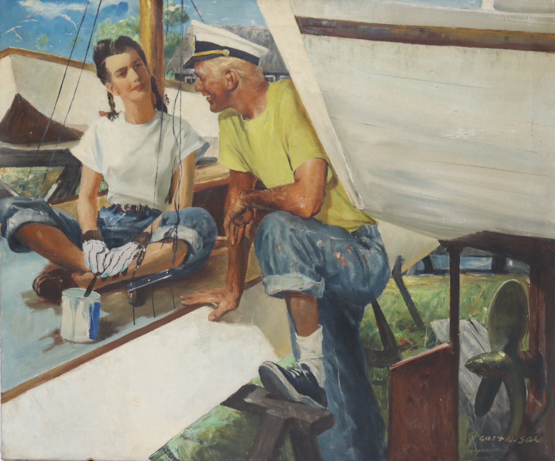LELAND GUSTAVSON (AMERICAN,