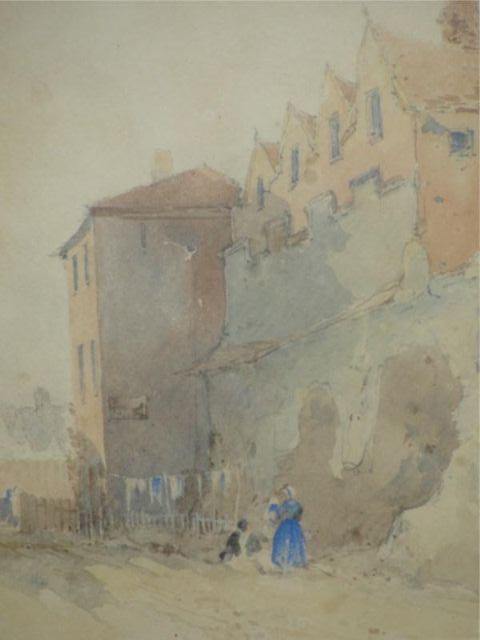 LEMAN, Robert. Watercolor View of