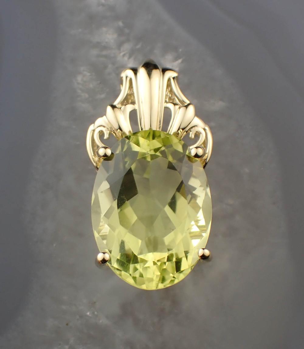 LEMON CITRINE AND FOURTEEN KARAT