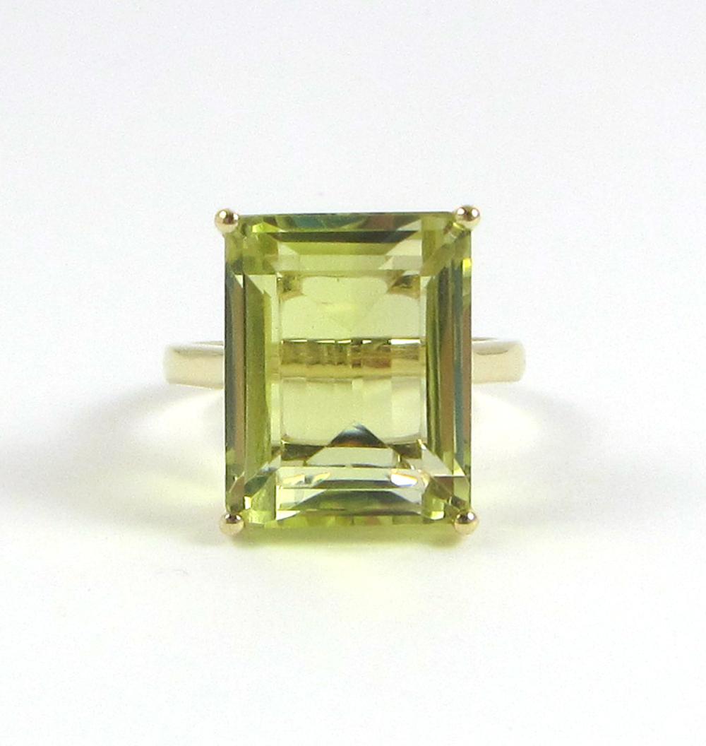 LEMON CITRINE AND FOURTEEN KARAT