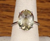 LEMON CITRINE AND WHITE GOLD S