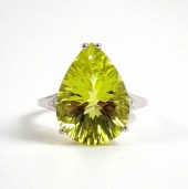 LEMON CITRINE, DIAMOND AND FOU