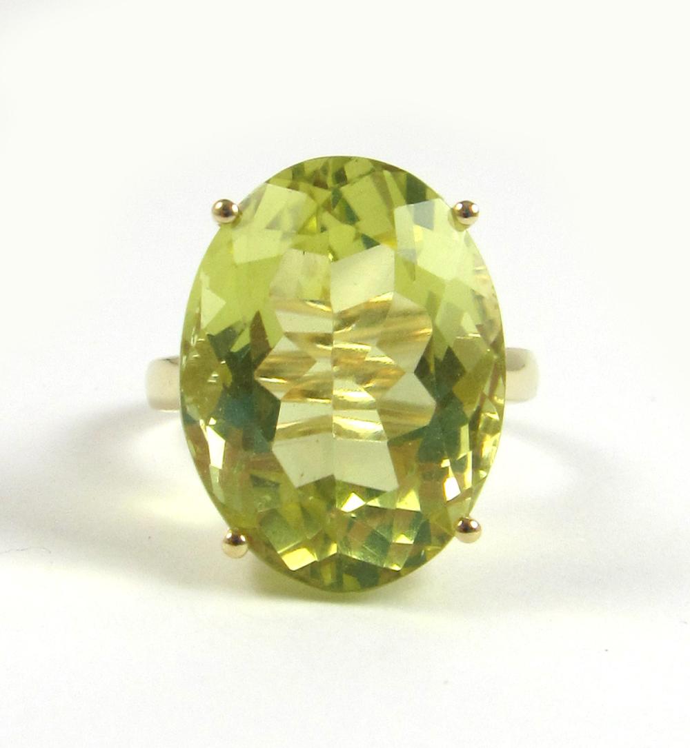 LEMON CITRINE SOLITAIRE RINGLEMON