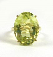 LEMON CITRINE SOLITAIRE RINGLE