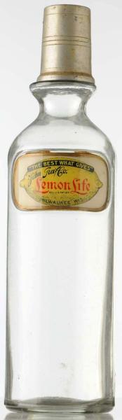 Lemon Life Label under Glass