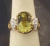 LEMON QUARTZ, DIAMOND AND FOUR
