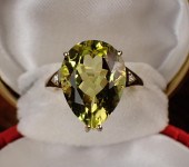 LEMON QUARTZ, DIAMOND AND FOUR