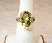 LEMON QUARTZ, DIAMOND AND FOUR