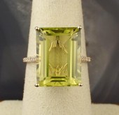 LEMON QUARTZ, DIAMOND AND FOUR