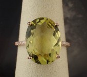 LEMON QUARTZ, DIAMOND AND ROSE