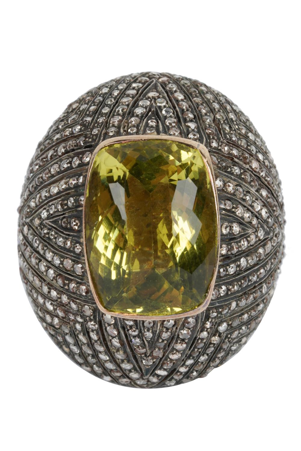 LEMON QUARTZ & DIAMOND COCKTAIL