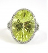 LEMON TOPAZ AND FOURTEEN KARAT