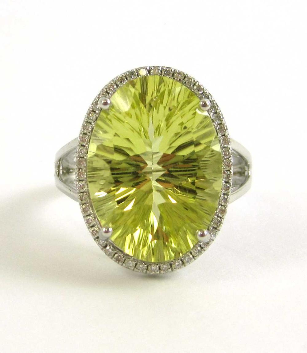 LEMON TOPAZ, DIAMOND AND FOURTEEN