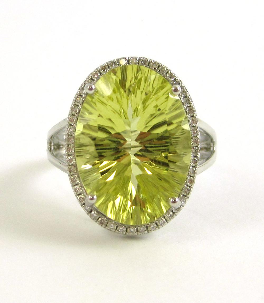 LEMON TOPAZ, DIAMOND AND FOURTEEN
