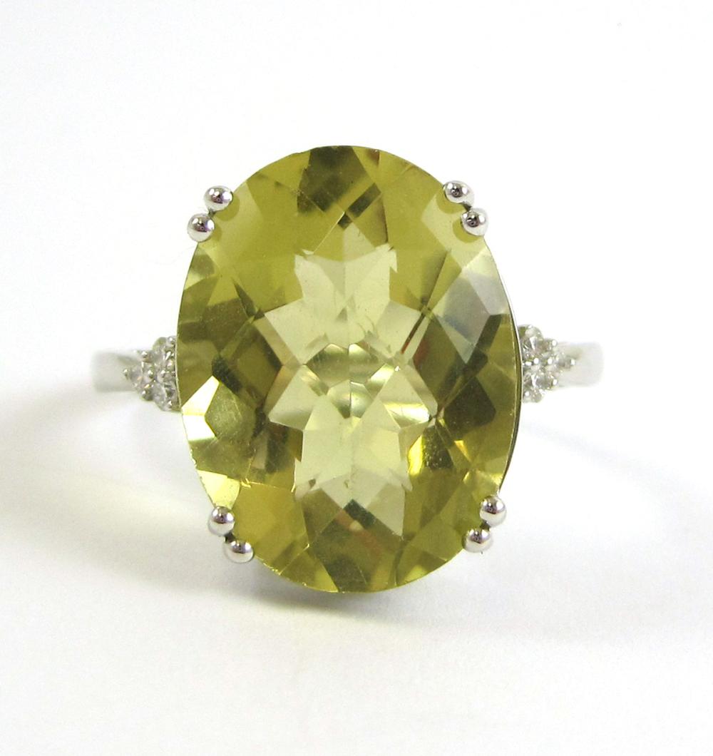 LEMON TOPAZ, DIAMOND AND FOURTEEN