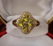 LEMON TOURMALINE, DIAMOND AND