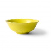 LEMON-YELLOW-GLAZED FOLIATED B