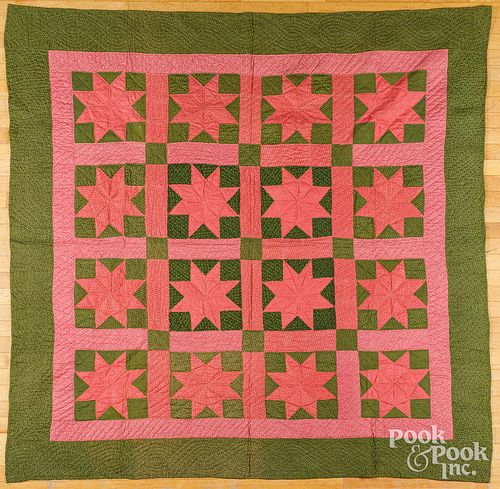 LEMOYNE STAR PATCHWORK QUILT, CA.
