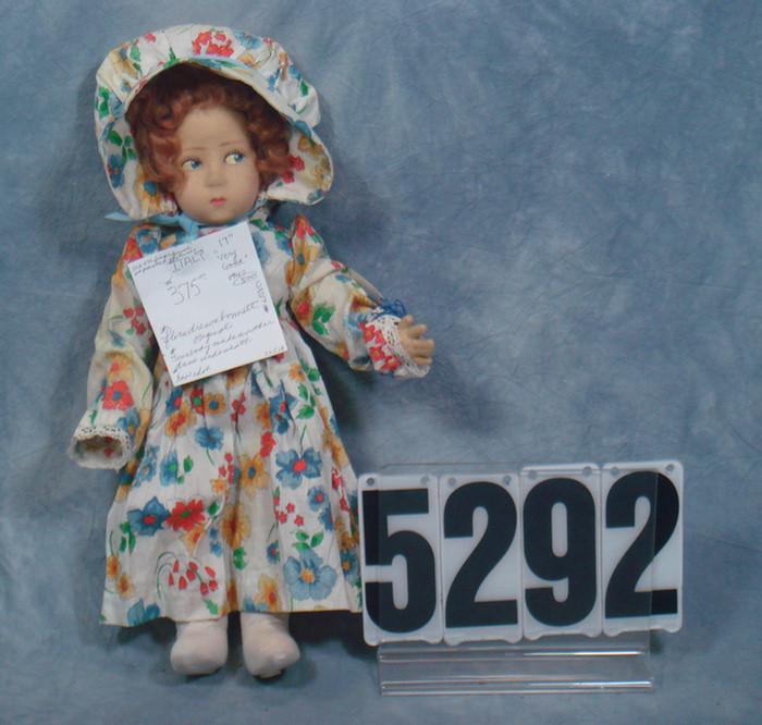 Lenci Doll, 17 inches tall, no