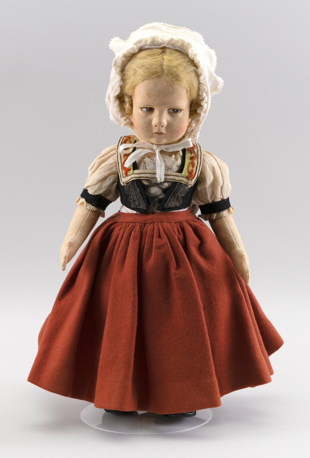 LENCI-TYPE GIRL DOLL 20TH CENTURY