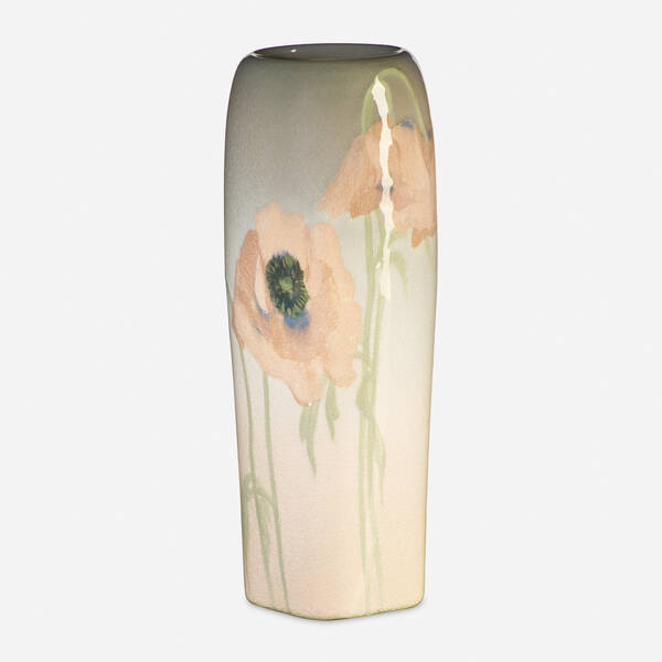 Lenore Asbury. Iris Glaze vase with