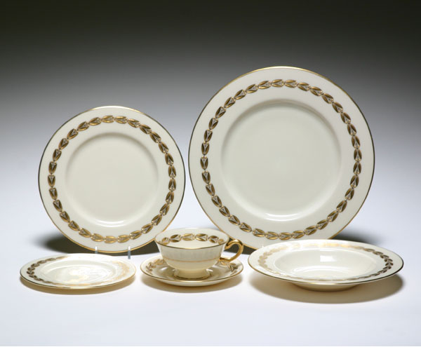 Lenox china service for 10 with