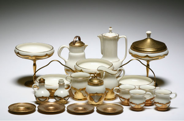 Lenox china with gilt embossed