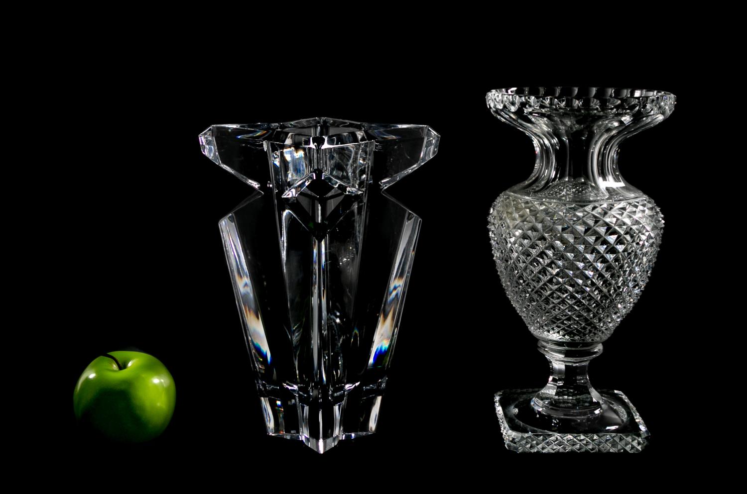 LENOX & DESIGN GUILD, TWO CRYSTAL