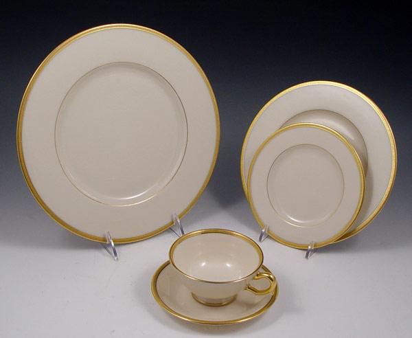 LENOX FINE GOLD RIM CHINA IN THE